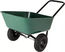 Dual-Wheel Garden Barrow, 70019, Wheelbarrow and Garden Cart