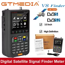 3.5'' Satellite Signal Finder Meter GTMedia DVB-S2/S2X FTA Digital V8 Satfinder