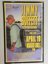 Jimmy Buffett 2005 Concert Poster 11 X 17 Framed