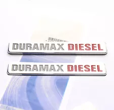 2x OEM Duramax Diesel Allison Truck Emblem Badge for SILVERADO SIERRA Chrome