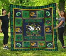 Fan |Notre Dame Fighting Irish Fleece Blanket Amazing Gift Idea