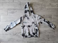 Youth H&M Pullover Hoodie Tie Dye Sweater COOL VIBES Skull Bones Size 10-12