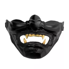 Oni Samurai Mask Half Face Japanese Warrior Mask Ghost Warrior Character Masks