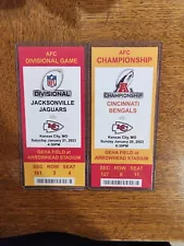 Commemorative 2023 AFC Div/Championship Game Ticket KC Chiefs - Customizeable