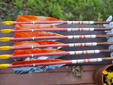 Custom Built cedar Traditional Archery Arrows.