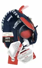 Franklin 9.5” Baseball Glove Tee Ball Mesh Tek Right Hand Throw Blue And Red