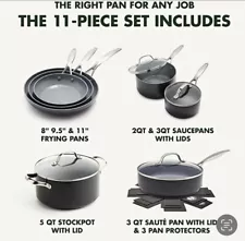 greenpan pots and pans set nonstick