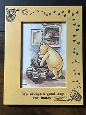 Disney Winnie the Pooh Embossed Quotes on Wood Framed Art Prints 9.5in X 7.5in