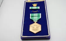 Vietnam War Army Military Merit Named Medal & Ribbons Complete Set In Case