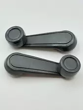 Interior Window Crank Handle Pair Gray for Various Toyota Models