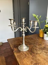 4 Arm Candelabra Candle Tall Holder Stand Wedding Metal - Vintage Candlestick