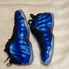 SIZE 10 MENS NIKE AIR FOAMPOSITE ONE_DK NEON ROYAL/WHITE-BLACK-CLEAR FQ8181-511-