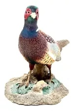 Standing Male Chinese Pheasant/Ringneck Original Works Of Art Hand Sculpture