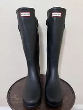 Hunter Original Tall Rain Boots for Women, Size US 6 Black