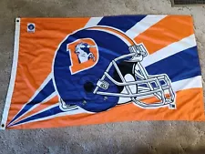 Vintage Denver Broncos Flag 34"X 56" B17