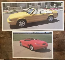 Book Clipping Photo 1993 Mustang Ltd Edition Conv & 93 Mustang Showcar