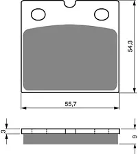 Brake Disc Pads Front R/H Goldfren for 1988 Moto Guzzi California III 1000