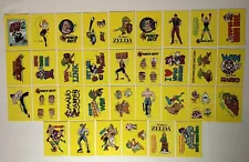 Topps Nintendo Complete Card Set 1989 / 1-33 Stickers 1-60 Scratchers / VTG