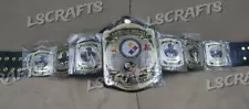 Pittsburgh Steelers NFL Championship Belt 2mm Brass plates adult size