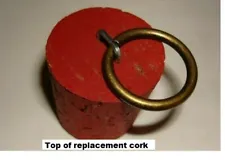 REPLACEMENT CORK FOR CORKY PIG BANK HULL POTTERY RED OR NATURAL FREE SHIPPING