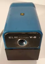 ELM V-6 Electric Automatic Pencil Sharpener. Vintage Made in Japan. Colour Blue.