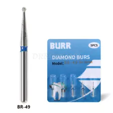 5pcs Dental Diamond Burs BR-49 Medium FG 1.6mm for High Speed Handpiece SALE