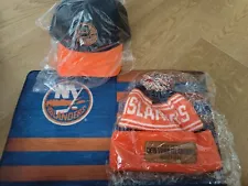 New York Islanders Winter Hat Pom Beanie, Cap, and Face towel