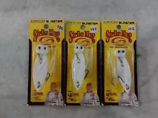 Lot of 3 StrikeKing Rage Blade Blaster white 1/4, 3/8 & 1/2oz, ready for action!