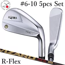 HONMA Golf T// World Iron Clubs 5 Set #6-10 TR21X Vizard Carbon Shaft Flex R Men