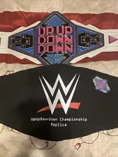 WWE Up Up Down Down Adult Replica Championship Title Belt, No Box, And Magnet.