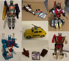 PICK OUR OWN TRANSFORMERS G1 TAKARA HASBRO ROBOT TOYS ORIGINAL VINTAGE JOB LOT