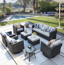 Luxury 8 Piece All Weather Patio Furniture