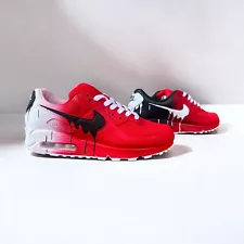 Custom Hand-Painted Nike Air Max 90 Sneakers | Personalized Artistic Shoes