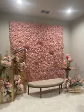 Decorations- Flower Wall Pink