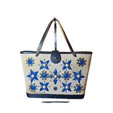 Enid Collins Mille Fleur handbag 1960's blue crystal rare style Collins of Texas