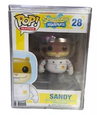 Funko Pop Spongebob Squarepants Sandy #28 Vinyl Vaulted w/ Hard Protector-RARE!