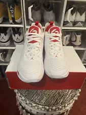 Jordan Luka 1 White Fire Red Basketball Shoe Size 11 New last pair with box