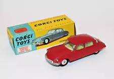 Corgi Car Toys Citroen D.S. 19 Model 210S Original In Box Red Excellent!!