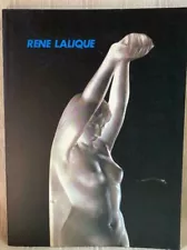 Used Rene Lalique Exhibition Glass Art Deco Flower catalog 1988 Exhibition