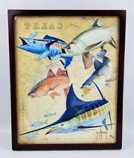 2014 Guy Harvey Texas Gulf Coast Fish Print - Signed & Numbered (#38/75)