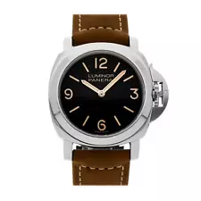 Panerai Luminor Base Manual Wind Steel 44mm Mens Watch PAM 390