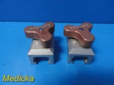 2X Skytron Surgical P/N 6-030-05-1 EZ Grip Bar Clamps for Flat Bar ~ 34909