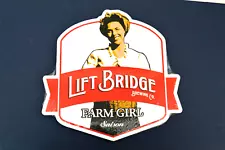 Lift brige brewery , Farm Girl Saison, ,wood beer sign sealed Minnesota 11 in