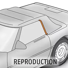 Weatherstrip Seal for 1986-96 C4 Corvette Conv - Rear Vertical of LH Side Window (For: 1986 Corvette)