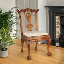 ENGLISH CHIPPENDALE SIDE CHAIR OS3-NR