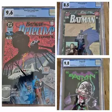 3x CGC Graded Batman Comics