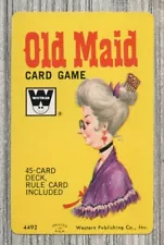 Vintage Swap Playing Card-Whitman Old Maid Card Game-5977