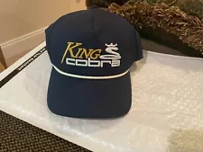 King Cobra Rope Hat Navy Blue NWT