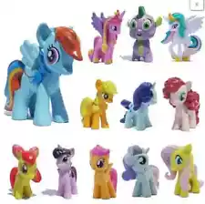 12pcs/Set Lot MY LITTLE PONY FRIENDSHIP IS MAGIC ACTION FIGURES USA SELLER