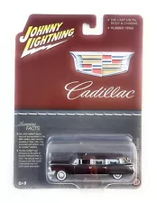 1959 CADILLAC HEARSE BROWN 1:64 SCALE MODEL CAR BY JOHNNY LIGHTNING JLSP113